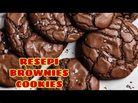 Bakar lebih kurang 40 minit pada buka sedikit pintu oven. resepi cookies brownies rangup dan mudah! - YouTube