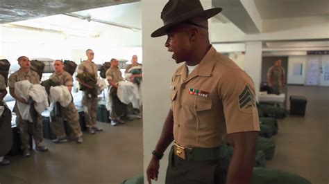 Watch as new US Marine Corps recruits meet their newly assigned drill ...