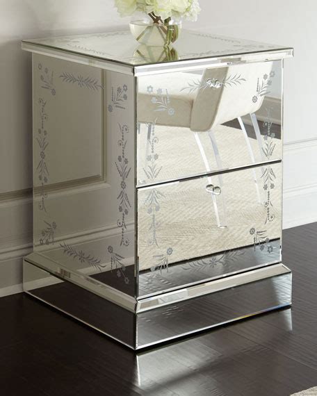 Shop for mirrored accent cabinet in accent cabinets & chests. Venetian-Style Mirrored 2-Drawer File Box