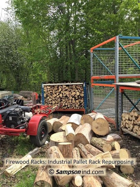 You could add a roof if you live in an extremely damp climate. Firewood Racks: Pallet Rack Repurposing | Firewood, Pallet ...
