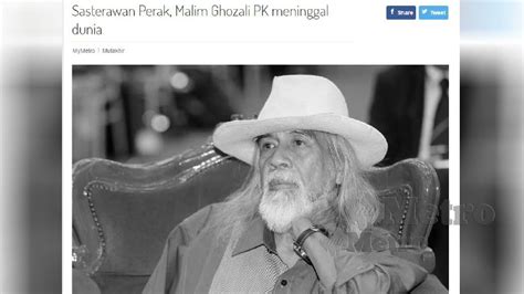 Met nieuws, foto's, carrière en statistieken. Agong zahir takziah pemergian tokoh sasterawan | Harian Metro