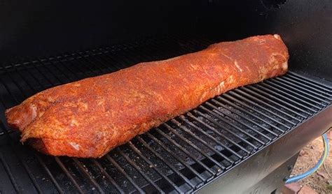 (or with gas grill, on grate with heat setting on medium/low.). Peach Glazed Smoked Pork Loin | Recipe | Pellet grill ...