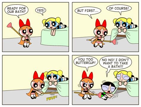 If you haven't experienced modern cloth nappies before. Bathtime For Buttercup by HMontes on DeviantArt