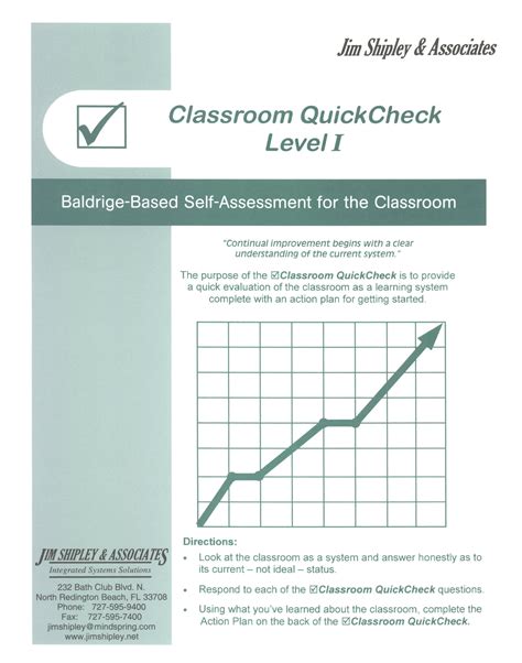 Classroom QuickCheck - Jim Shipley & Associates