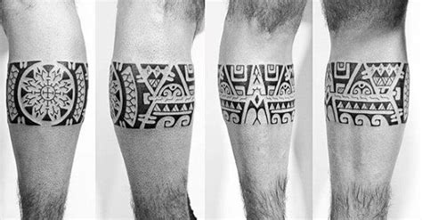 They have a general theme of curves and geometrical shapes forming a rope around the wrist, ankle or leg like a sort of band. Top 37 Calf Band Tattoo Ideas 2020 Inspiration Guide in ...