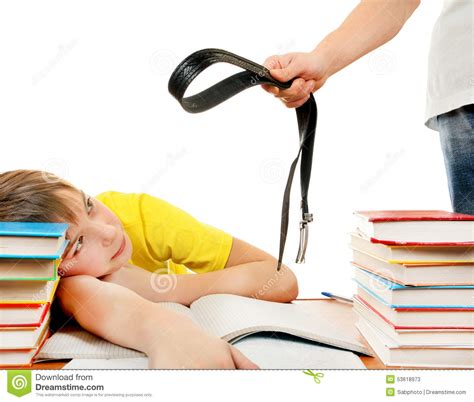 Parent Threaten Son With A Belt Stock Image - Image of abuse, education ...
