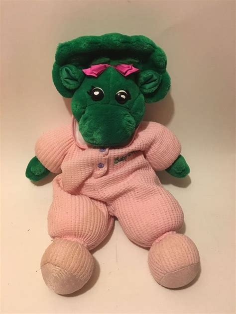 Full content visible, double tap to read brief content. Baby Bop Plush Pink Pajamas PJs Barney the Dinosaur 13" Stuffed Animal #Unbranded | Barney the ...