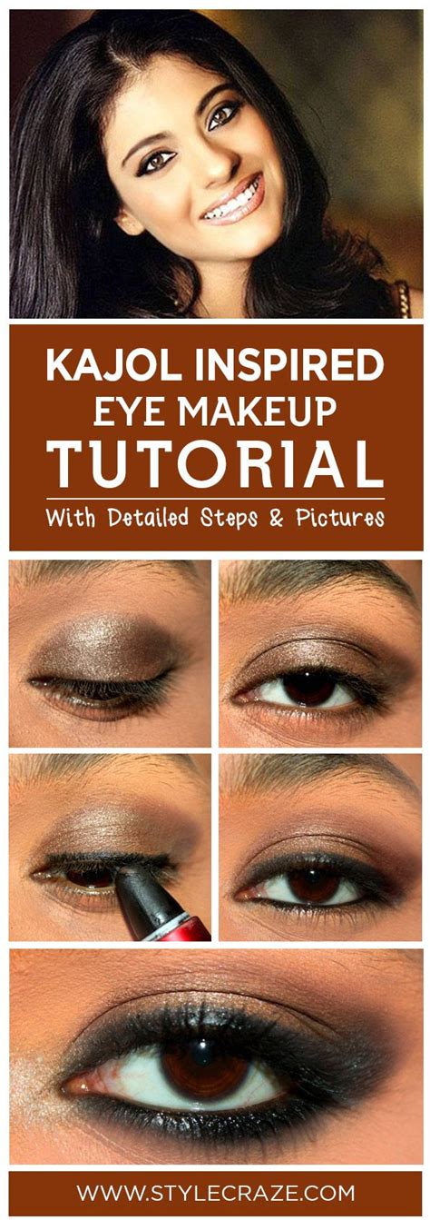 Her first click is with her father shomu mukherjee, in another click we. Kajol Inspired Eye Makeup - Tutorial With Detailed Steps ...