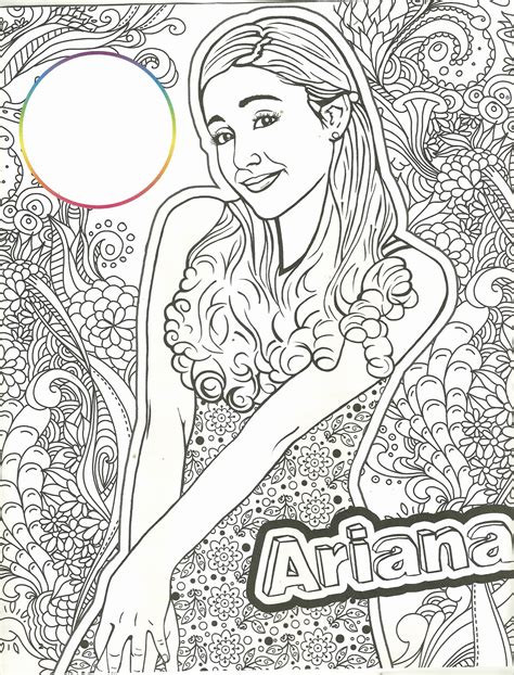 Ariana grande coloring page from pop stars & celebreties category. Cute Ariana Grande Coloring Pages - Thekidsworksheet