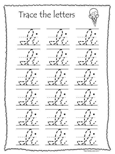 5, e · e (é) . 26 Printable Cursive Trace the Alphabet Worksheets. 1st ...