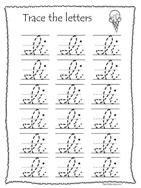 5, e · e (é) . 26 Printable Cursive Trace the Alphabet Worksheets. 1st ...