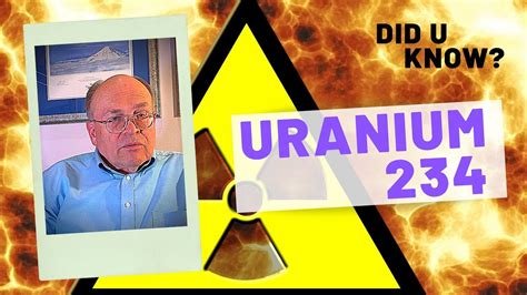 Depleted uranium is also used as a shielding material in some containers used to store and transport radioactive materials. Uranium-234 Is not in Equilibrium - YouTube