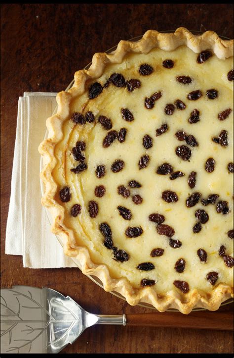 The sweet potato filling is made with sweet potato puree, cream cheese, and spices. Sour Cream Raisin Pie Recipe - Relish