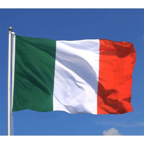 Image avec un tracé de détourage. Grand drapeau nylon ITALIE ITALIA 150cm x 90cm - ARGUS ...