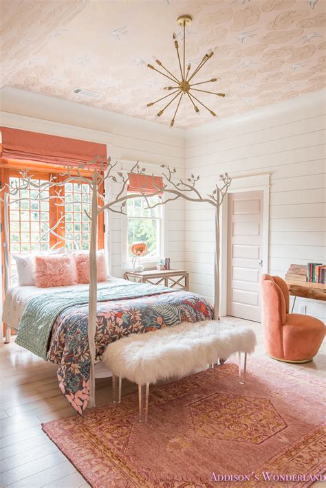 See more ideas about women, best cotton underwear, most comfortable underwear. Addison's Bright Coral Young Girl's Bedroom Reveal ...