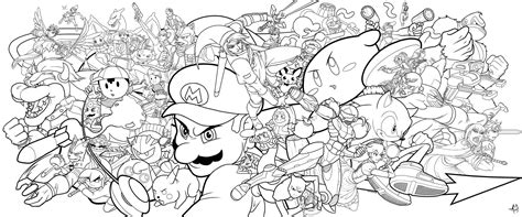 Super smash brothers coloring pages free printable. Pin on !i!i!i!i! Video Games !i!i!i!i!