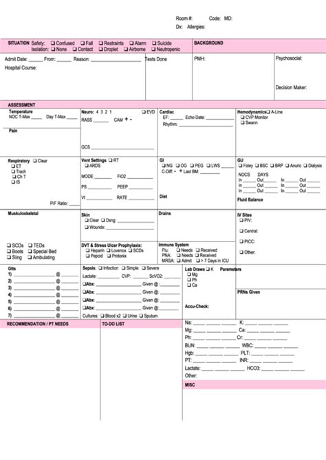 Brain sheet mighty nurse megan be an end of shift report rockstar nurse brain sheet_icu Image result for icu brain sheet | Rn student, Icu, Student