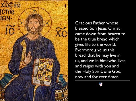 You're my love and my pride. 4th Sunday in Lent: Gracious Father, whose blessed Son Jesus Christ came down from heaven to be ...