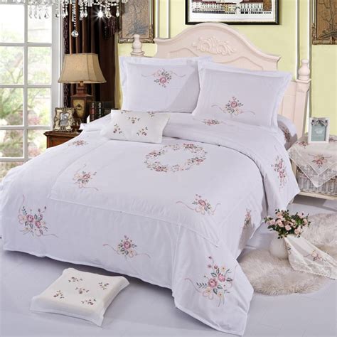 Our collection includes an incredible variety of styles and products. Embroidered White cotton bedspread/princess lace bedding ...