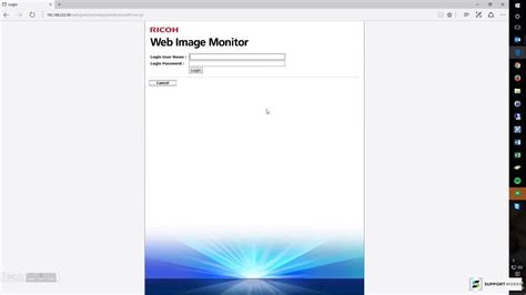 Can not configure on web image monitor. Access Web Image Monitor - YouTube