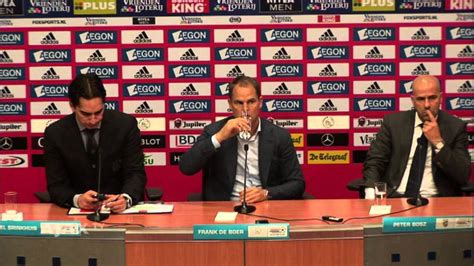 Persconferentie frank de boer & frenkie de jong. Persconferentie Ajax - Vitesse - YouTube