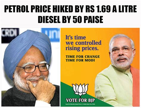 Rising prices including those of petrol and diesel were among the reasons that brought down the upa government of manmohan singh, whom the today, prime minister narendra modi, finance minister arun jaitley and the entire leadership of the bjp say that indian economy is robust and growing at the. Lel : india