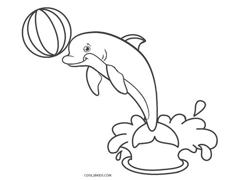 For those who are better experienced at coloring, this illustration represents artistically designed dolphins, full of intricate details. Free Printable Dolphin Coloring Pages For Kids