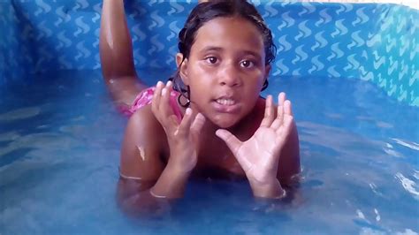 I rested with my girls. Desafio na piscina - YouTube