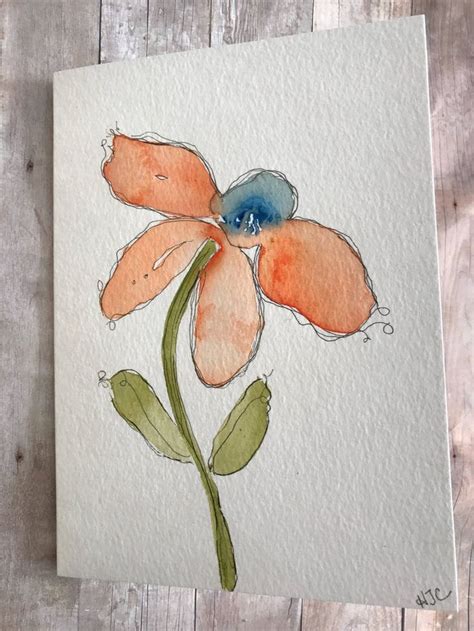 See more ideas about watercolor cards, watercolor, watercolor paintings. Original Watercolor Card, Homemade Cards, Hand Painted ...