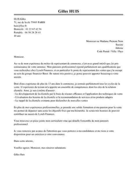 Nous vous indiquons quelle est la meilleure manière de formuler votre comment écrire la parfaite lettre de motivation pour un emploi ? Exemple de Lettre de Motivation Représentant de Commerce | Modèle de Lettres de Motivation