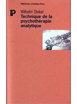 This set is often saved in the same folder as. Technique de la psychothérapie analytique - broché ...