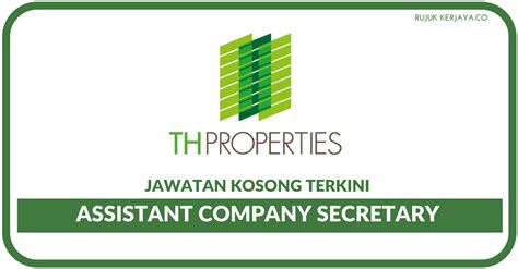 Iklan kerja kosong terkini, kerja kosong kerajaan dan swasta 2020. Jawatan Kosong Terkini TH Properties ~ Assistant Company ...