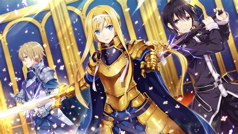 Maybe you would like to learn more about one of these? Alice & Kirito & Eugeo HD Wallpaper | Background Image ...