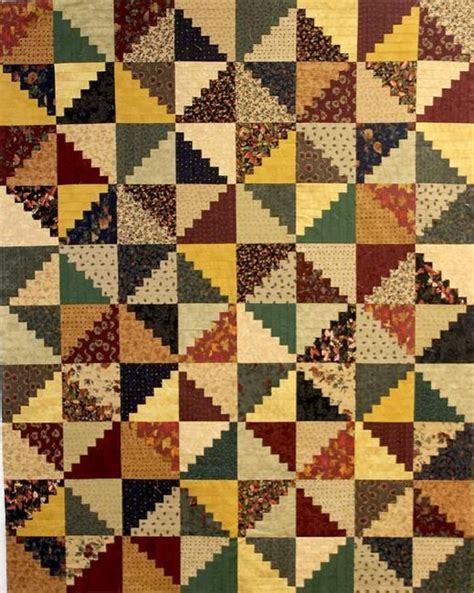 Personalize this quilt with your own color scheme. Pin on Split Log Cabin