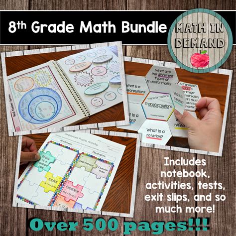 Reading, math, science, and technology initiatives. 8th Grade Math Curriculum Bundle | 8th grade math, Math ...