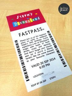 Create an account if you don't already. DISNEY Ticket Invitation Fast Pass to the Magic Kingdom ...