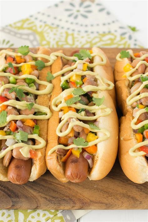 Preheat oven to 350 degrees f. Mexican Style Hot Dogs | Recipe | Dog recipes, Hot dog ...