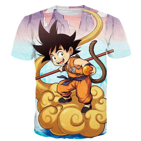 Son goku is a fictional character and main protagonist of the dragon ball manga series created by akira toriyama. Kid Goku Flying Nimbus Cloud T-Shirt //Price: $24.95 ...