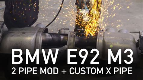Speak with one of our mod experts. BMW M3 E92 OEM Exhaust Mod + Custom X-pipe (Step by step) - YouTube