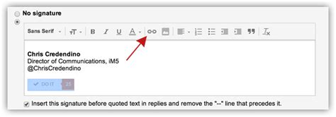 Back them up with references or personal experience. Adding A Hyperlinked Image To Your Gmail Signature | Chris ...