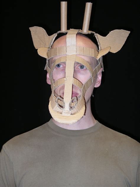 The giraffe (giraffa) is an african artiodactyl mammal, the tallest living terrestrial animal and the largest ruminant. Giraffe mask - 6 | As part of our Space Lab class we had ...