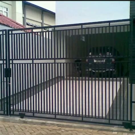 Jenis pintu besi ini bisa mencapai harga rp. Jual Pagar besi pintu dorong minimalis - Kota Depok ...