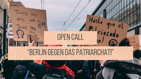 We ask him for divine mercy and the heavenly kingdom for everyone who left us this past year and stand before his holy glory. Open Call: Berlin gegen das Patriarchat! | FRIEDA ...