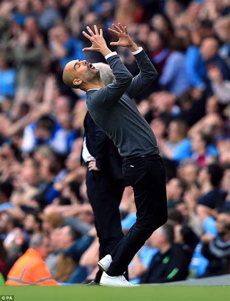 Smiling face with smiling eyes symbol. Pep Guardiola can still smile if Man City ship a few goals ...