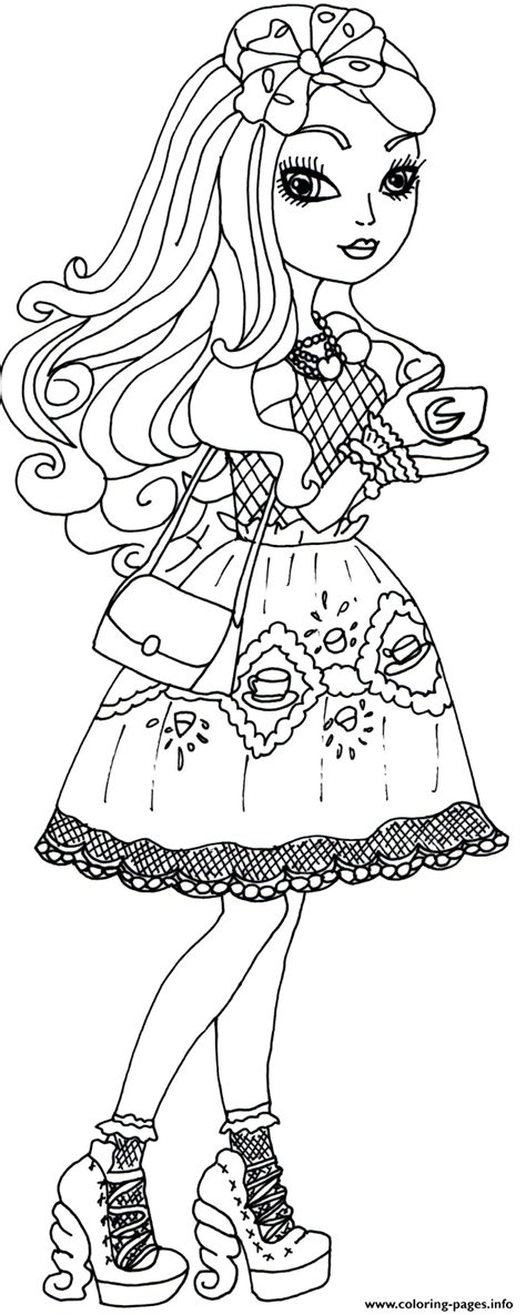 Apple white & madeline hatter. Ever After High Hat Tastic Apple White Coloring Pages ...