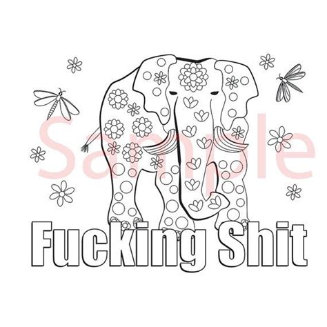 Coloring books for adults relaxation: Sweary Coloring Page ucking hit-2 Swearing Coloring by ...