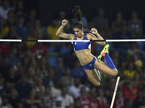 Katerina stefanidi born 4 february 1990 is a greek pole vaulter she won the gold medal at the 2016 olympic games with a jump of 485 me. Greece's Stefanidi wins women's pole vault | Hindustan Times