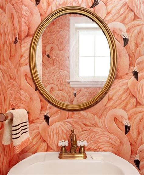 We did not find results for: Flamingo wallpaper. Gold mirror @wallpaperdirect | Powder ...