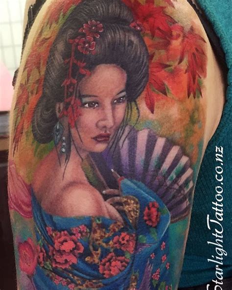 Housing several of auckland's tattoo veterans, this is the perfect place for japanese, neo traditional and american traditional styles. Geisha Tattoo. #geishatattoo #geishatattoos #japanesetattoo #japanesetattoos #realismtattoo # ...