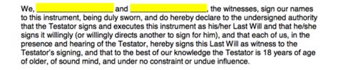 If the last will is already signed, you need to bring the document with. Utah Self-Proving Affidavit Form - eForms